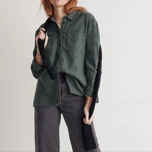 Madewell Green Button Down Shirt